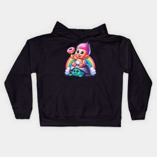 Baby Troll Donut Kids Hoodie